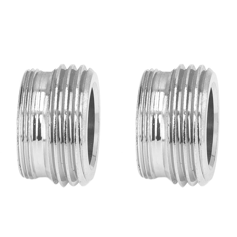 2 Sets Faucet Adapter Straight Thread 15/16in Male 27/32in Female