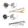 Wynameleri Mens Tie Clips and Cufflinks Set 12 PCS Formal