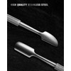 FERYES Professional Cuticle Pushers - Dual-Ended Stainless Steel Manicure and