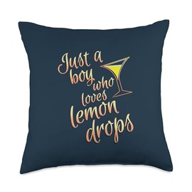Lemon Drop Martini Design Boys Who Drink Lemon Drop Martinis Throw Pillow