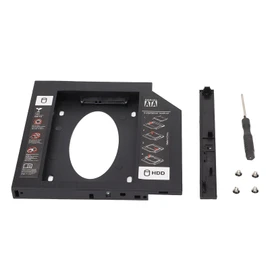 Dpofirs SATA Hard Drive Caddy, Universal 12.7 mm SATA SATA II SSD HDD Hard Drive Caddy Adapter Tray Enclosures for 12.7mm/0.5in Thickness SATA Interface Optical Drive Bit Notebook Computer