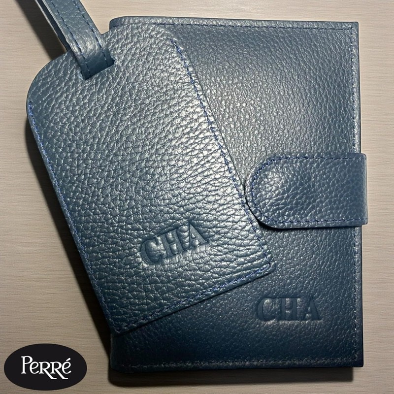 PERRÉ Tag Identificador de Equipaje en Cuero (Personalizado)