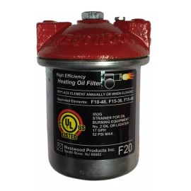 WESTWOOD F20 F-20 OIL FILTER CAST IRON TOP PURE-OIL ELEMENT REPLACES 1A-25A