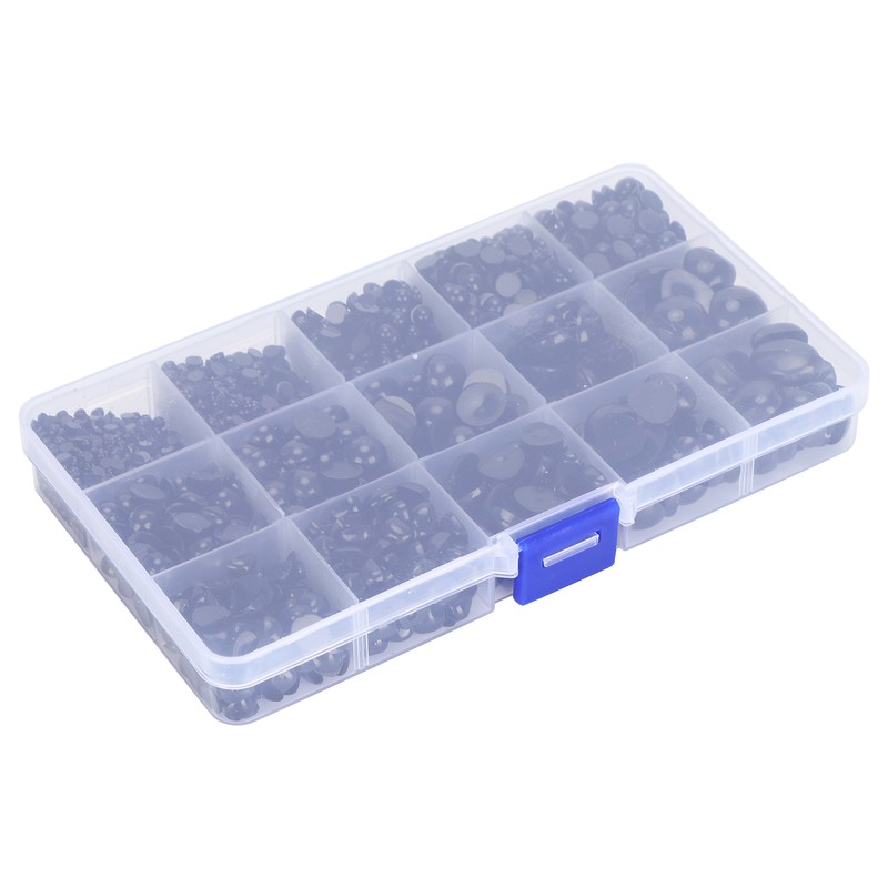 2575Pcs Plastic Eyes and Noses Pack Safety DIY Craft Kit