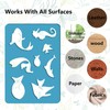 GORGECRAFT 2 Styles Earrings Making Template Sea Animals Stencil Sea