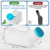Leak-proof urine bottle for men made of solid plastic including