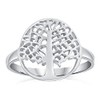 DTPsilver® 925 Sterling Silver Round Ring - Tree of Life