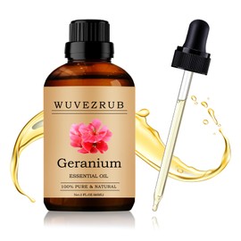 Wuvezrub Wuvezrub Geranium Essential Oil 60ML - 100% Pure and Natural Oils for Aromatherapy Diffuser - 2 Fl Oz/Geranium