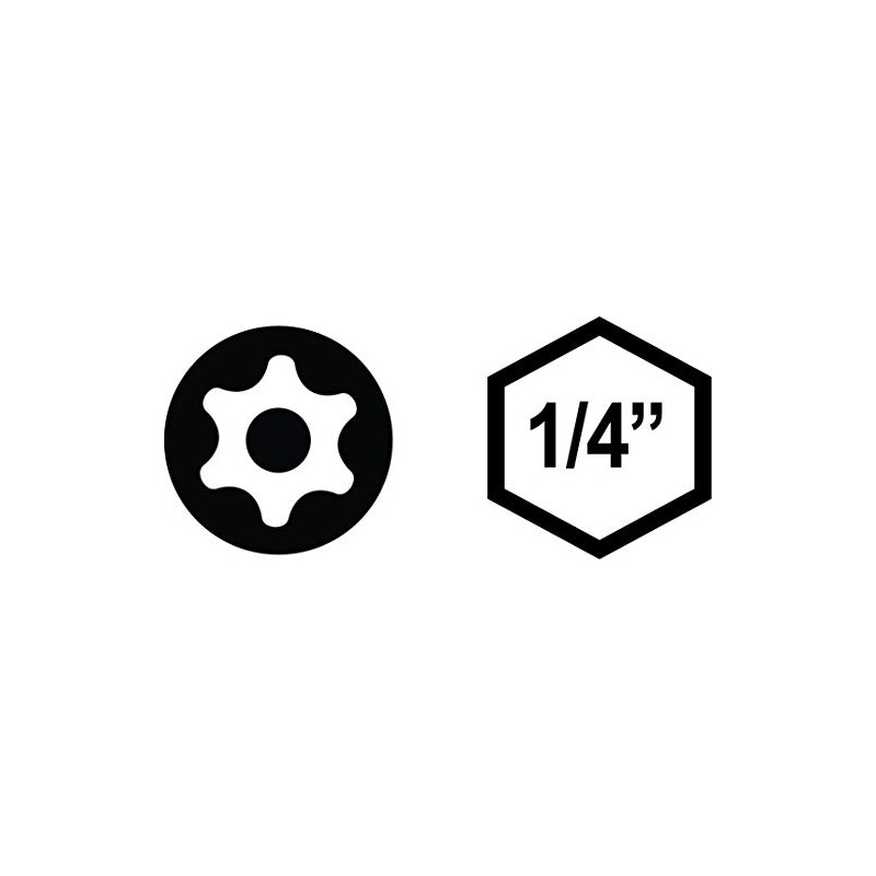 VEGA T40 TORX Security Bits. Professional Grade ¼ Inch Hex