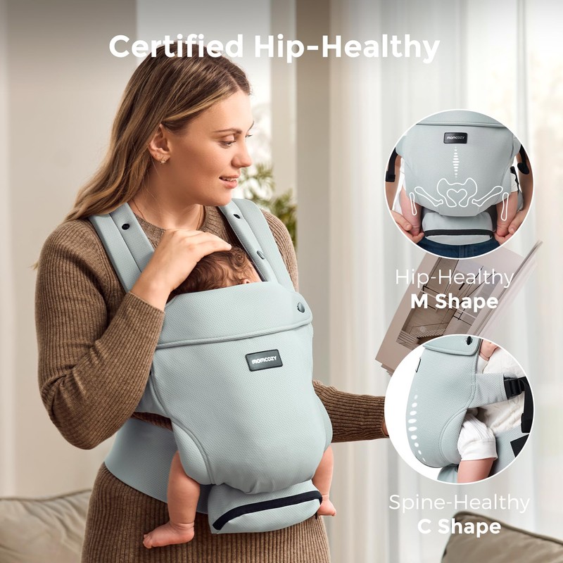 Momcozy Newborn Baby Carrier - Ergonomic, Cozy and Lightweight Carrier
