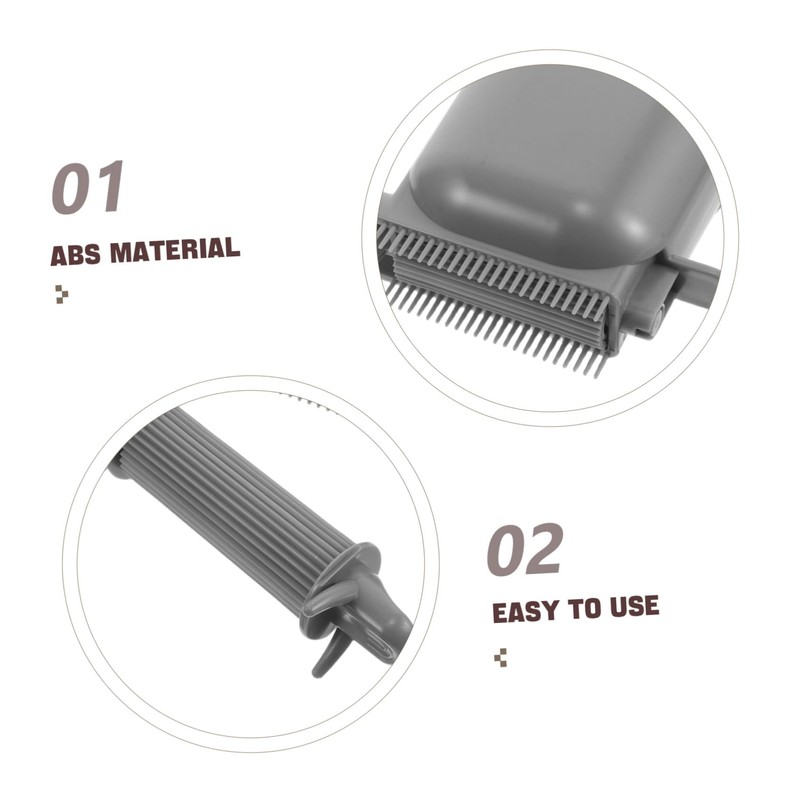 FOMIYES Semi Automatic Hair Dye Comb with Roller Teeth Light