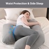Elehealthy Pregnancy Pillow Maternity Pillow for Side Sleeping Soft Pregnancy