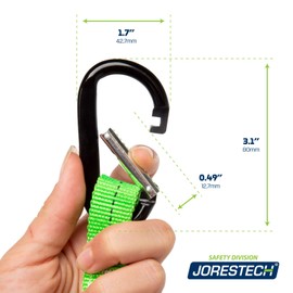 JORESTECH Safety Lanyard Equipment Tool Tether with shock absorption 15 LBS. Weight Capacity