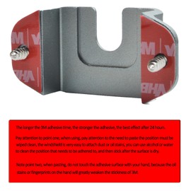 HYS Aluminium Alloy Car Mount for Handheld Radio with Belt Clip Hanger, Remote Speaker mic/Ham CB Radio W/Round Knob for Walkie Talkie/Scanner/VHF Marine Radio/Shoulder Speaker Mic (Gray-4pcs)