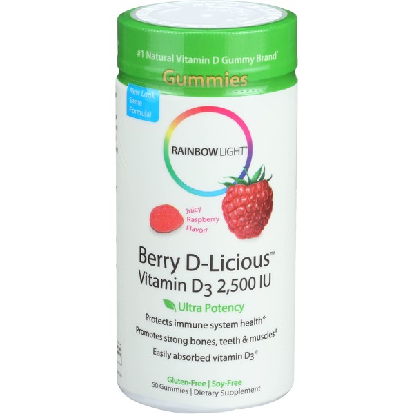 Rainbow Light Berry D-Licious 2, 500 Iu Vitamin D? Gummies-50 Ct