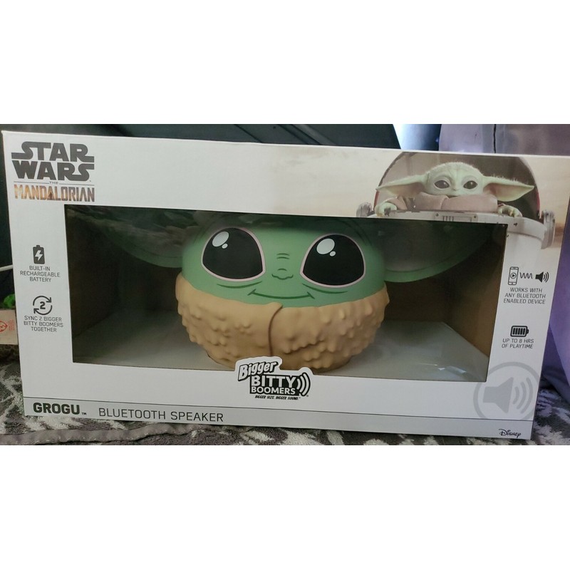 Bitty Boomers NIB Baby Yoda Bluetooth Portable Speaker- Pair Up