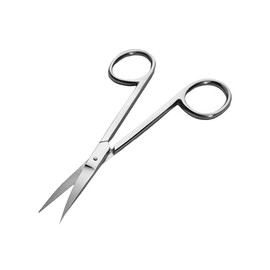 Nobelcrafts - Curved Shears/Scissors - Professional Steel Grooming Scissors - Eyebrows, Lashes, Beard, Mustache, Nose Hair Trimming Scissor