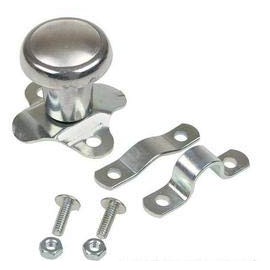 67.097.060 Aluminum Deluxe Tractor Steering Wheel Spinner Knob, Includes Hardware and Two Brackets for Regular and Deep Spoke Wheels