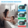 Hibbent Upgraded Metal Shower Head Holder with LED Display Thermometer,
