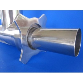 #12 size 2" Meat Grinder tube for filling meat bags *Stainless Steel*