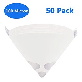 Terberl 50 Pack 100 Micron Paint Cone Paint Strainers, 100 Micron Paint Filter with Fine Nylon Mesh - Automotive, Spray Guns, Arts & Crafts, Hobby & Painting Projects