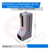 Pedestal Con Termómetro Dispensador De Gel Antibacterial V0 Color Blanca