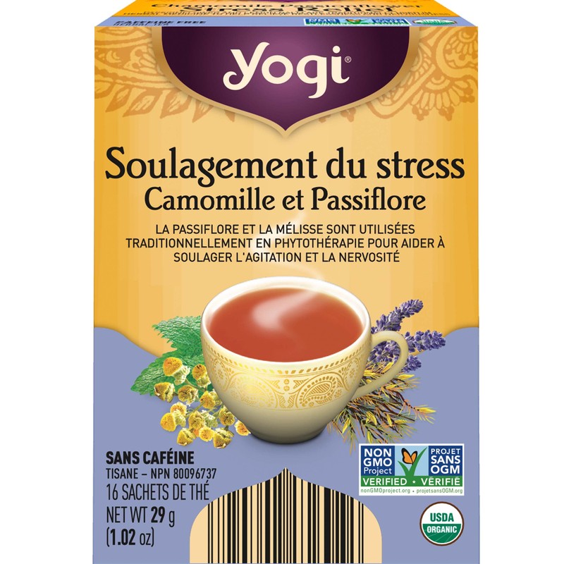 Yogi Tea - Chamomile Passionflower Stress Relief Tea (6 Pack)