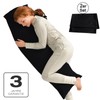 Soifox Side Sleeper Pillowcases, 40 x 145 cm, Set of