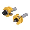 2Pcs 1/2in Shank Router Bit Woodworking Cabinet Door Carbon Steel