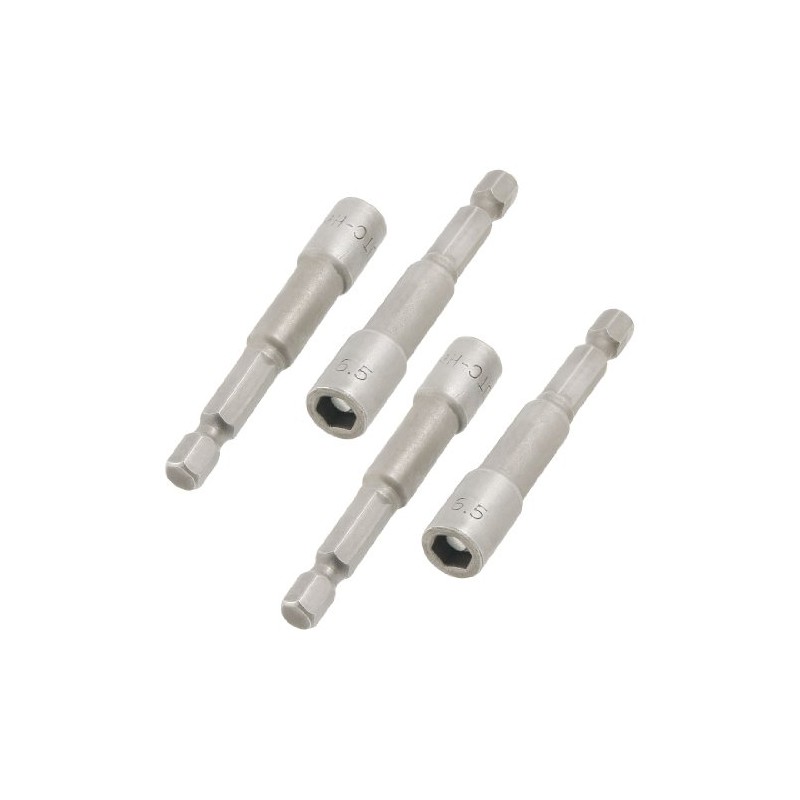 sourcing map Magnetic Nut Setters Driver/Hardware, 6.5mm Hex Socket, 65mm,