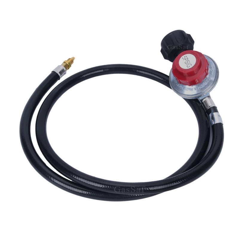 GasSaf High Pressure Propane Regulator Adjustable 0-5PSI Connector with CSA