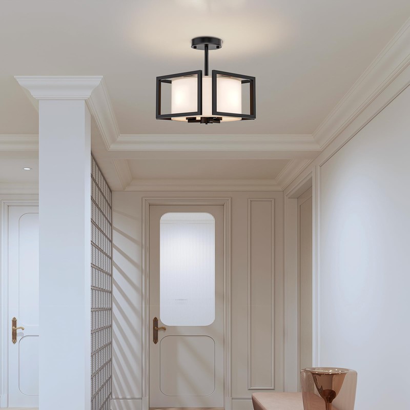 Modern Ceiling Light Fixture - Easric Semi Flush Mount Ceiling