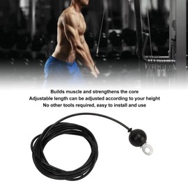 Fitness Pulley Cable, Heavy Duty Steel Wire Rope PU Fitness Pulley System Pulley Cable Replacement for Home Gym Exercise Machine Attachments (5m/16.4ft)