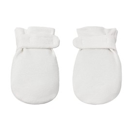 Newborn Baby No Scratch Mittens Stay On, 100% Cotton Breathable, Adjustable Infant Gloves for Baby Boys Girls Mittens