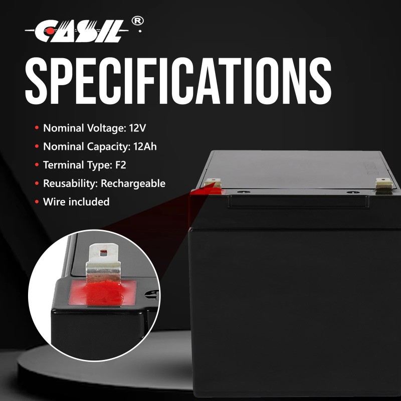 Casil Peg Perego 12 Volt Battery for Ride On Toys