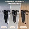 SKYSEN Floating Shelves for Wall Set of 6, 15.7in Wood