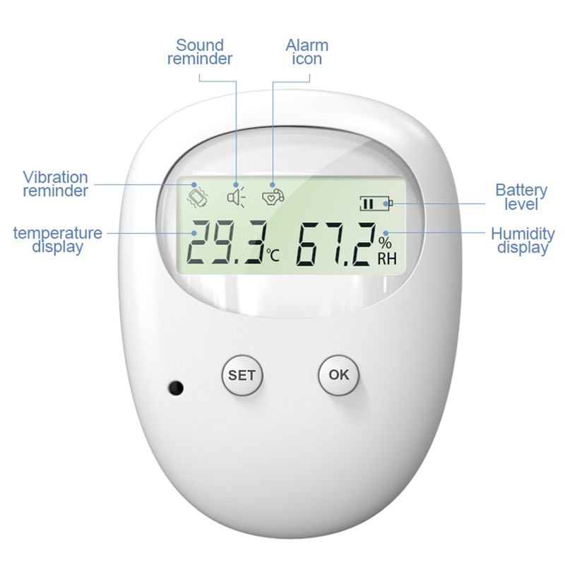 Wireless Baby Bedwetting Alarm Pee Alarm with Separate Receiver &