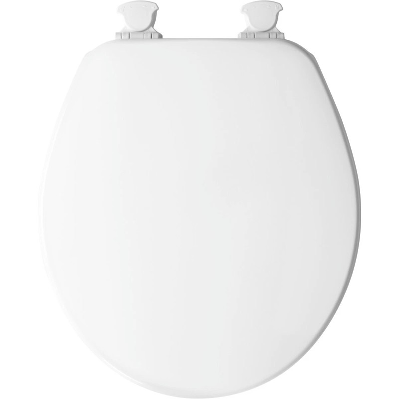 Church 540EC 000 Enameled Wood Toilet Seat with Cover, Round