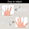 100Pcs Cotton Finger Cots,Finger Bandages Tubular,Thumb Protector,Finger Covers for Flexible