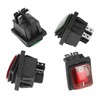 4pcs Black Indicator Switch, Traffic Light Rocker Switch Suitable for
