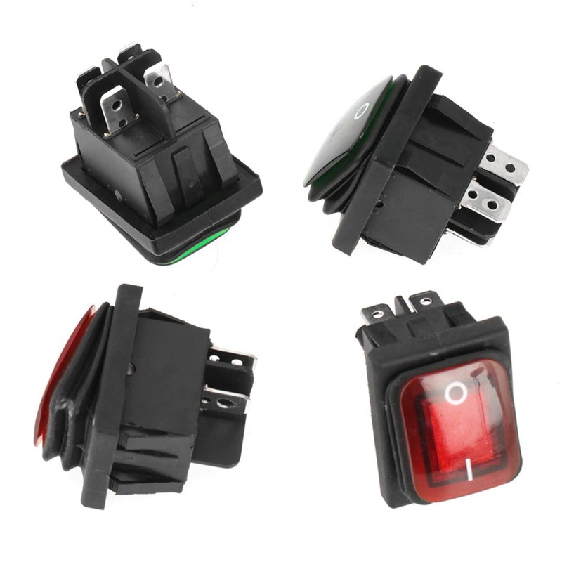 4pcs Black Indicator Switch, Traffic Light Rocker Switch Suitable for