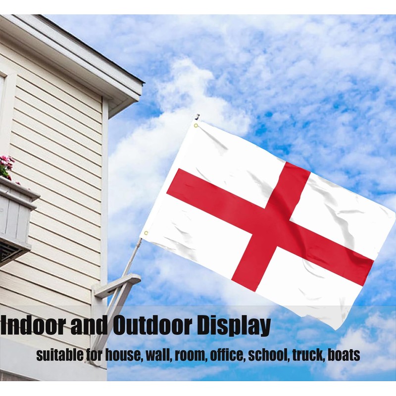 WANWEIDO England Flag 3x5 FT Premium Polyester English National Flags
