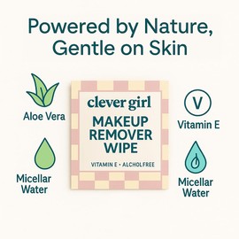 Individually Wrapped Bulk Makeup Remover Wipes with Micellar Water, Green Tea Extract, Aloe & Vitamin E - Travel Friendly Individual Micellar Cleansing Wipes (150 Pack)