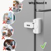 Combination Refrigerator Lock Fridge Lock with Code for Baby Adhesive
