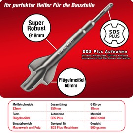 Schwabenbach® Professional Bit Holder Long 500 mm 1/4 Inch Extension - Bit Shank for Bits with Notch made of Solid Metal
