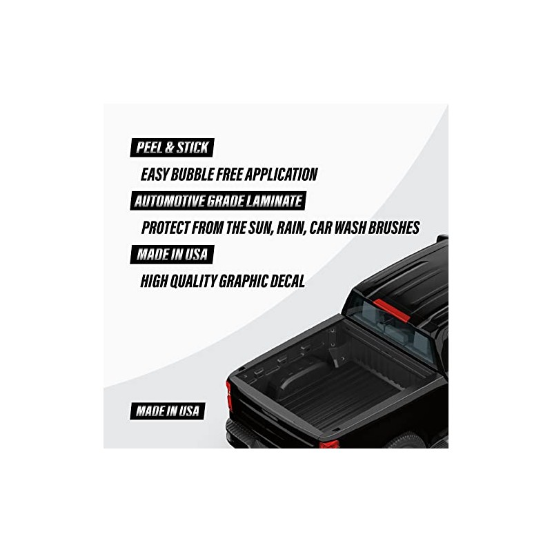 Z71 Offroad Truck Decals - 2014-2018 Bedside Stickers/Black