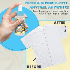 Grandma's Secret Wrinkle Remover Spray - Easily Removes Wrinkles & Odors - Wrinkle Release, Fabric Refresher Spray, Chlorine, Bleach and Toxin-Free - 3 Ounce