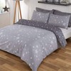 Dreamscene Galaxy Stars Duvet Cover with Pillowcase Kids Reversible Charcoal