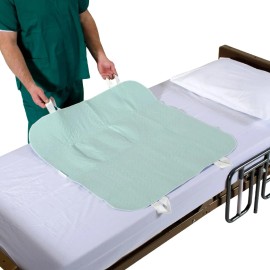 Patient Aid 34" x 36" Positioning Bed Pad with Handles - Incontinence Mattres...
