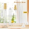 DynnnDy 40 Pcs 10ml Mini Clear Glass Spray Bottles with